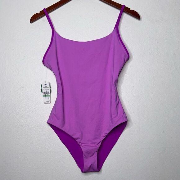 Tommy Bahama Women's Palm Modern Reversible Maillot One Piece Swimsuit Size 8 - Picture 4 of 11